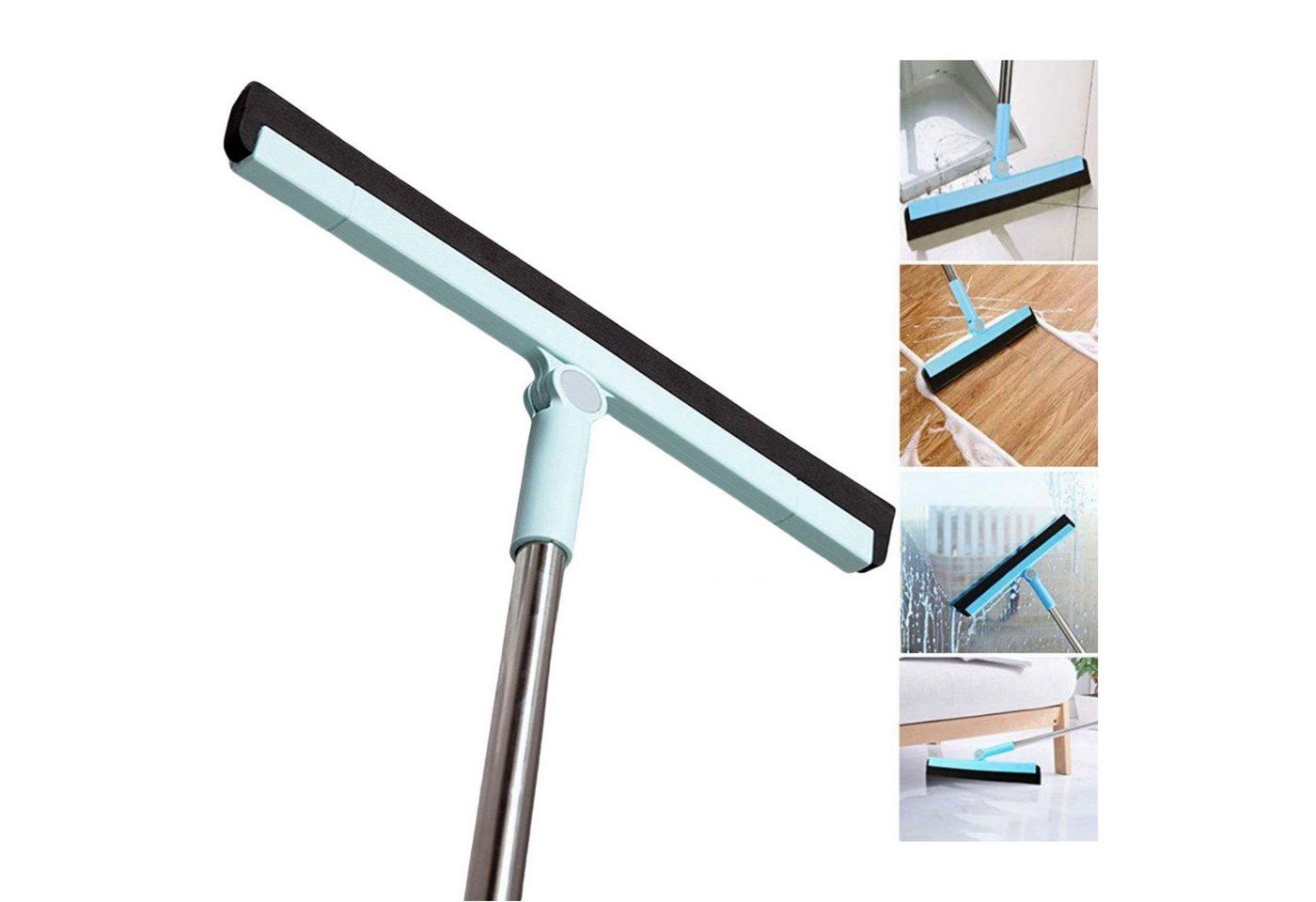 LETGOSPT Wischmopp Wasserschieber Bodenabzieher Gummischieber Mit Stiel 85cm, 55cm -85cm Abzieher Boden Dusche Wasser Wischer LETGOSPT Wischmopp Wasserschieber Bodenabzieher Gummischieber Mit Stiel 85cm, 55cm -85cm Abzieher Boden Dusche Wasser Wischer von LETGOSPT