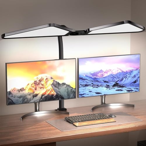 LETIANPAI Schreibtischlampe mit 4 Farbtemperaturen & 5 Helligkeitsstufen – Blendfreie Arbeitsleuchte für Büro, Homeoffice und Zeichenarbeit, flexibel verstellbar, augenschonend für langes von LETIANPAI