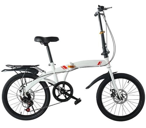 16/20 Zoll Faltrad, Leichtes Mini Kleines Tragbares Fahrrad Erwachsene Studenten Faltbares 6-Gang-Fahrrad Für Männer Und Frauen Fahrrad Stadtfahrrad Mit Doppelscheibenbremsen B,20 in von LETIANZG
