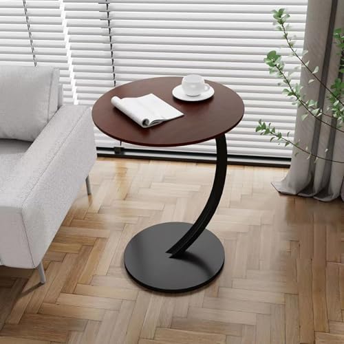 Beistelltisch C-Förmiger Couchtisch, Runder Aufbewahrungs-Beistelltisch Mit Metallrahmen, Platzsparendes C-Förmiges Design Für Wohnzimmer, Schlafzimmer, Büro B Beistelltisch C-Förmiger Couchtisch, Runder Aufbewahrungs-Beistelltisch Mit Metallrahmen, Platzsparendes C-Förmiges Design Für Wohnzimmer, Schlafzimmer, Büro B von LETIANZG