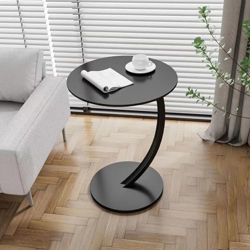 Beistelltisch C-Förmiger Couchtisch, Runder Aufbewahrungs-Beistelltisch Mit Metallrahmen, Platzsparendes C-Förmiges Design Für Wohnzimmer, Schlafzimmer, Büro G Beistelltisch C-Förmiger Couchtisch, Runder Aufbewahrungs-Beistelltisch Mit Metallrahmen, Platzsparendes C-Förmiges Design Für Wohnzimmer, Schlafzimmer, Büro G von LETIANZG