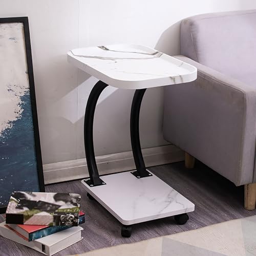 C-förmiger Beistelltisch, moderner Beistelltisch mit Metallrahmen für Couch und Sofa, ideal für Schlafzimmer und Wohnzimmer, platzsparendes Design C C-förmiger Beistelltisch, moderner Beistelltisch mit Metallrahmen für Couch und Sofa, ideal für Schlafzimmer und Wohnzimmer, platzsparendes Design C von LETIANZG