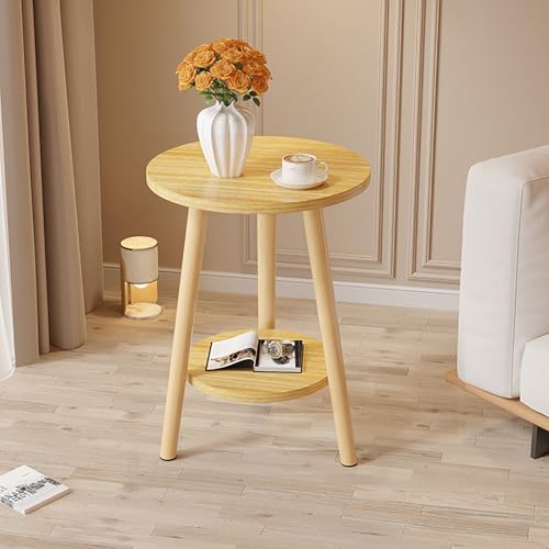 LETIANZG Beistelltisch, Runder Couchtisch, Kleiner Tisch Im Wohnzimmer, Doppellagig, Kleiner Beistelltisch, Höhe 72 cm, Geeignet Für Wohnzimmer, Schlafzimmer, Balkon, Einfache Montage A,Diameter 50cm LETIANZG Beistelltisch, Runder Couchtisch, Kleiner Tisch Im Wohnzimmer, Doppellagig, Kleiner Beistelltisch, Höhe 72 cm, Geeignet Für Wohnzimmer, Schlafzimmer, Balkon, Einfache Montage A,Diameter 50cm von LETIANZG