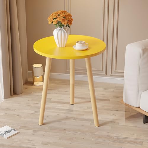 LETIANZG Couchtisch Wohnzimmertisch Beistelltisch Sofatisch Kaffeetisch Moderner Wohnzimmer Schlafzimmertisch Höhe 72 cm Rund Geeignet Für Kleine Räume B,Diameter 60cm von LETIANZG