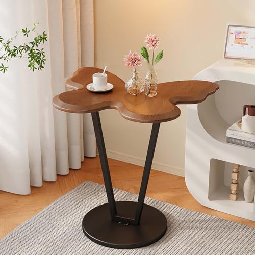 LETIANZG Moderner und eleganter Stil, schmetterlingsförmiger Beistelltisch, C-förmiger Beistelltisch, kann unter das Sofa oder Bett geschoben Werden, geeignet für Wohnzimmer, Schlafzimmer F von LETIANZG