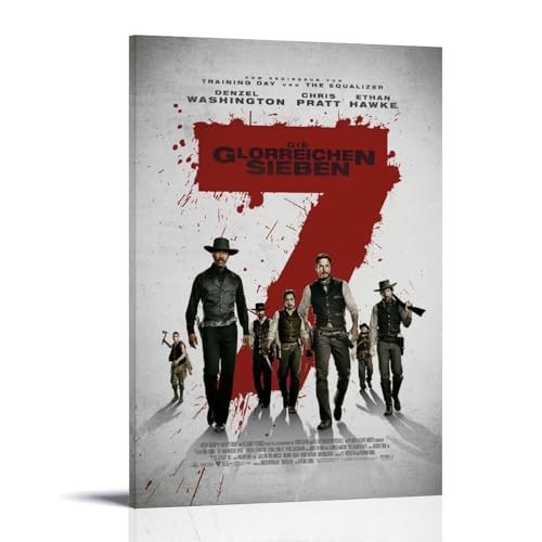 Denzel Washington Classic Film Magnificent 7 Art Poster Dekorative Malerei Leinwand Wandkunst Wohnzimmer Poster Schlafzimmer Malerei,Wandkunst Bilddruck Moderne Familienzimmer Dekor 12x18inch(30x45cm) Denzel Washington Classic Film Magnificent 7 Art Poster Dekorative Malerei Leinwand Wandkunst Wohnzimmer Poster Schlafzimmer Malerei,Wandkunst Bilddruck Moderne Familienzimmer Dekor 12x18inch(30x45cm) von LETOOUY