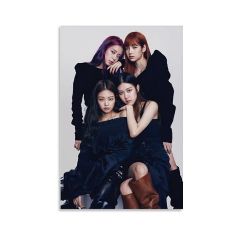 LETOOUY Blackpink 2 Poster Dekorative Malerei Leinwand Wandkunst Wohnzimmer Poster Schlafzimmer Malerei,Wandkunst Bilddruck Moderne Familienzimmer Dekor 12x18inch(30x45cm) von LETOOUY