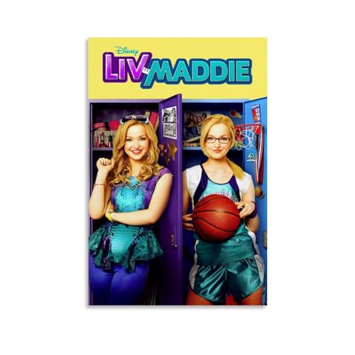 LETOOUY Comedy Tv Liv & Maddie Poster Dekorative Malerei Leinwand Wandkunst Wohnzimmer Poster Schlafzimmer Malerei,Wandkunst Bilddruck Moderne Familienzimmer Dekor 20x30inch(50x75cm) von LETOOUY