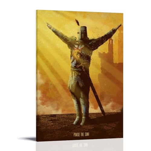 LETOOUY Comic Game Dark Souls Solaire of Astora Poster Dekorative Malerei Leinwand Wandkunst Wohnzimmer Poster Schlafzimmer Malerei,Wandkunst Bilddruck Moderne Familienzimmer Dekor 16x24inch(40x60cm) von LETOOUY