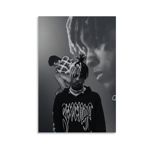 LETOOUY Rap Singer Xxxtentacion Poster Dekorative Malerei Leinwand Wandkunst Wohnzimmer Poster Schlafzimmer Malerei,Wandkunst Bilddruck Moderne Familienzimmer Dekor 20x30inch(50x75cm) von LETOOUY