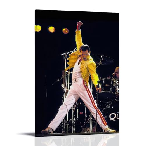 LETOOUY Rock Legend Freddie Mercury Poster Dekorative Malerei Leinwand Wandkunst Wohnzimmer Poster Schlafzimmer Malerei,Wandkunst Bilddruck Moderne Familienzimmer Dekor 08x12inch(20x30cm) von LETOOUY