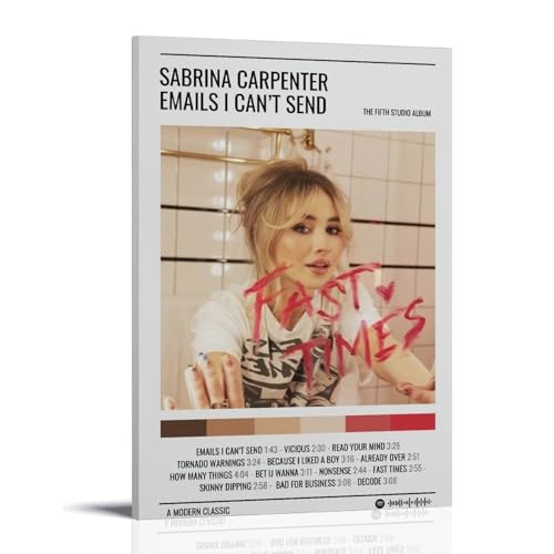 LETOOUY Sabrina Carpenter Album Art Poster Dekorative Malerei Leinwand Wandkunst Wohnzimmer Poster Schlafzimmer Malerei,Wandkunst Bilddruck Moderne Familienzimmer Dekor 08x12inch(20x30cm) von LETOOUY