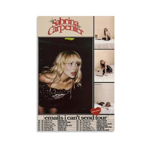 LETOOUY Sabrina Carpenter Music Poster Poster Dekorative Malerei Leinwand Wandkunst Wohnzimmer Poster Schlafzimmer Malerei,Wandkunst Bilddruck Moderne Familienzimmer Dekor 24x36inch(60x90cm) von LETOOUY