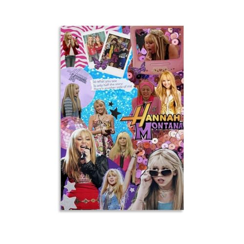 LETOOUY Tv Hannah Montana Fanart Poster Dekorative Malerei Leinwand Wandkunst Wohnzimmer Poster Schlafzimmer Malerei,Wandkunst Bilddruck Moderne Familienzimmer Dekor 12x18inch(30x45cm) von LETOOUY