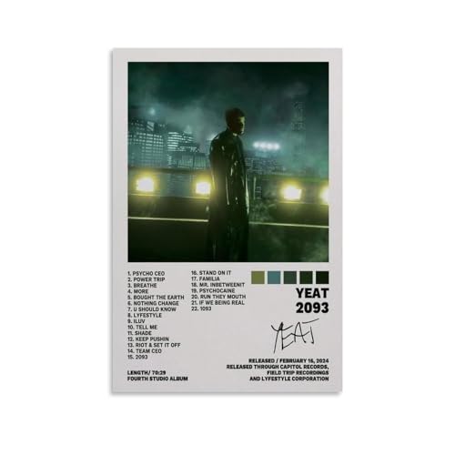 LETOOUY Yeat Album Signed Poster Dekorative Malerei Leinwand Wandkunst Wohnzimmer Poster Schlafzimmer Malerei,Wandkunst Bilddruck Moderne Familienzimmer Dekor 08x12inch(20x30cm) von LETOOUY