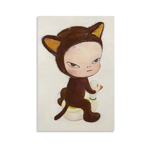 LETOOUY Yoshitomo Nara Harmless Kitty Poster Dekorative Malerei Leinwand Wandkunst Wohnzimmer Poster Schlafzimmer Malerei,Wandkunst Bilddruck Moderne Familienzimmer Dekor 24x36inch(60x90cm) von LETOOUY