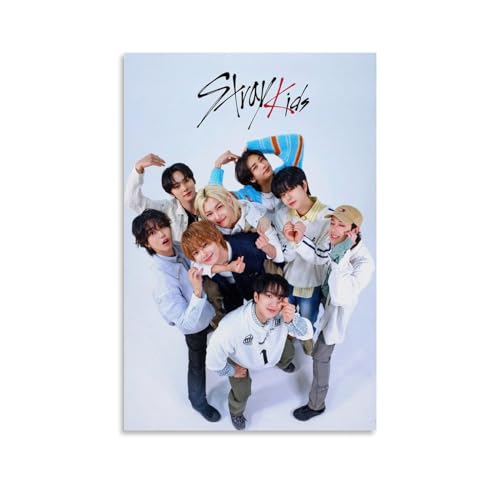 Stray Kids Group Show Poster Dekorative Malerei Leinwand Wandkunst Wohnzimmer Poster Schlafzimmer Malerei,Wandkunst Bilddruck Moderne Familienzimmer Dekor 16x24inch(40x60cm) von LETOOUY