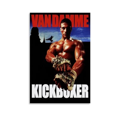 Tough Guy Jean Claude Van Damme Kickboxer Poster Dekorative Malerei Leinwand Wandkunst Wohnzimmer Poster Schlafzimmer Malerei,Wandkunst Bilddruck Moderne Familienzimmer Dekor 20x30inch(50x75cm) von LETOOUY