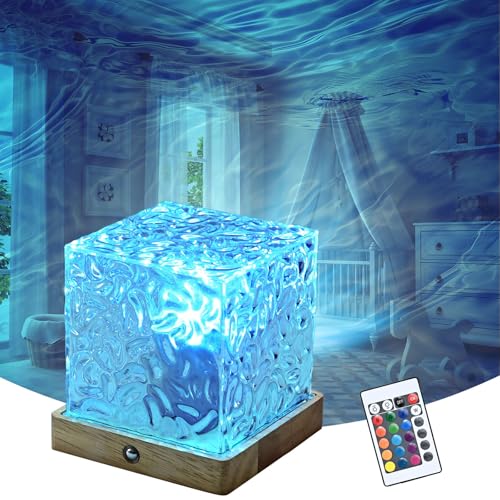 LETOUR Polarlicht Lampe,Aurora Light Cube Lampe 16 Farben 30 Modi Nordlicht Projektor Polarlichter Nachtlichter & Schlummerleuchten für Kinder Zimmer Deko von LETOUR