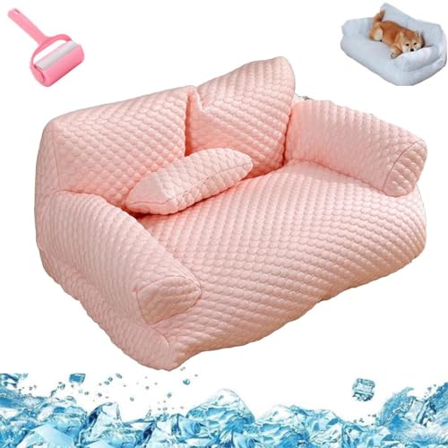LETROBBV Ice Silk Cooling Pet Bed Breathable Washable Dog Sofa Bed,Removable Dog Cooling Bed,Summer Sleeping Cool Bed for Small for Small,Medium,Large Dogs & Cats LETROBBV Ice Silk Cooling Pet Bed Breathable Washable Dog Sofa Bed,Removable Dog Cooling Bed,Summer Sleeping Cool Bed for Small for Small,Medium,Large Dogs & Cats von LETROBBV