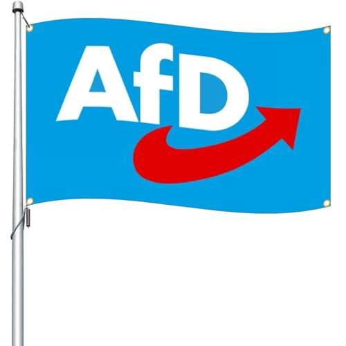LETSHOLD Flagge 90x150 cm, Fahne Blau mit Ösen, Hochwertiger Polyester Digitaldruck, Doppelseitig, Flaggen Banner für Drinnen Draußen Garten Balkon Deko Zubehör (A) von LETSHOLD