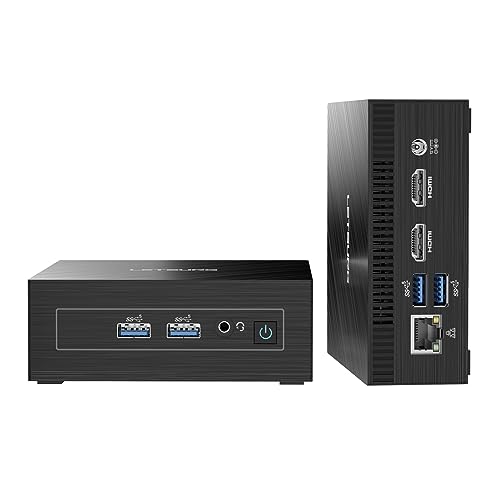 LETSUNG Mini PC GoLite 11,Celeron N4000C (bis zu 2,6GHz), 6GB LPDDR4 128GB M.2 SSD Mini PC Windows 11 Pro, NUC PC Mini Computer Dual WiFi 5/BT 4.2/HDMI, für Büro/Studium/Home von LETSUNG
