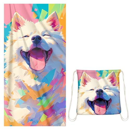 LETTERASHQP Strandtuch 70x140cm mit Rucksack Funktion Strandtuch Mikrofaser Strandhandtuch groß Badehandtuch Mikrofaser Baumwolle StrandtuchKinder Mädchen Jungen und Erwachsene für Strand Bade von LETTERASHQP