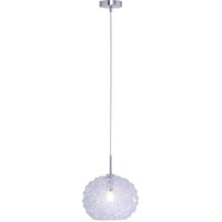 Hängeleuchte Glas Pendelleuchte Retro Esszimmerleuchte Glaskugel, blau, 1x E14 Fassungen, DxH 25x120 cm von LEUCHTEN DIREKT