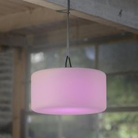 Leuchten Direkt - led Akku Pendelleuchte Holly in Schwarz und Weiß 4,50W 470lm IP44 300mm - Schwarz von LEUCHTEN DIREKT