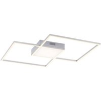 Leuchten Direkt - JustLight led cct Deckenleuchte Asmin nickel-matt 60 x 60 cm dimmbar Deckenleuchte von LEUCHTEN DIREKT