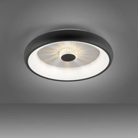 Leuchten Direkt LED Deckenleuchte Vertigo mit Ventilator in Schwarz 29W 3500lm - Schwarz von LEUCHTEN DIREKT