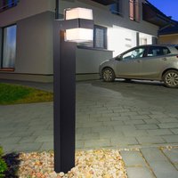 Stehleuchte Stehlampe Wegelampe Außenlampe Pollerleuchte Wetterfest IP44 2 flammig, anthrazit, 2x led 8W 700Lm 3000K, LxBxH 15x9,5x75cm von LEUCHTEN DIREKT