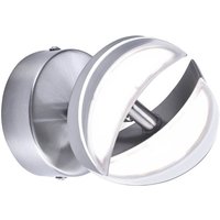 Wandlampe Wandleuchte Spotlampe Wandstrahler, Spot beweglich Stahl stahlfarben Glas, 1x LED 2,6W 500Lm warmweiß, BxTxH 11,5x12x12,5cm Wandlampe Wandleuchte Spotlampe Wandstrahler, Spot beweglich Stahl stahlfarben Glas, 1x LED 2,6W 500Lm warmweiß, BxTxH 11,5x12x12,5cm von LEUCHTEN DIREKT