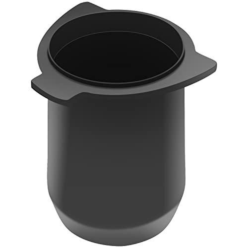LEUOVE 54mm Dosierbecher | Espresso Dosing Cup | Kaffee-Dosierbehälter | Kaffeemehl Abwiegen Becher Barista Accessrioes | Aluminium Metal | für Sage Barista Siebträger Kaffeemaschine | Schwarz von LEUOVE