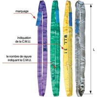 Levac - Textil-Rundschlinge Gelb 2 m cmu 3000 kg - 4428P20 von LEVAC