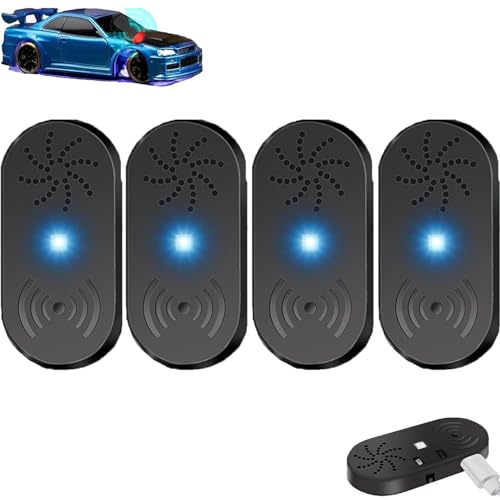 LEVDRO Ai-Techology Vehicle Signal Concealer Device Pro, Auto-Antikollisionssensor, automatischer Sprachalarm für das Öffnen der Autotür (4Pcs) von LEVDRO