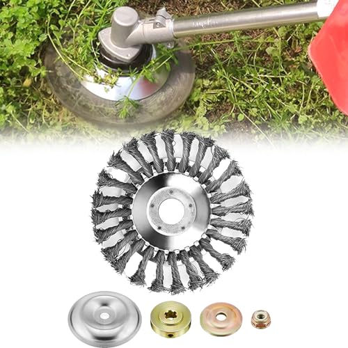 LEVDRO Indestructible Trimmer Head, Weed Eater Blades, Weed Wacker Blade, Steel Wire Grass Trimmer Head, Lawn Trimmer Blade, Indestructible Weed Trimmer, with Universal Adapter Kits (6 in) von LEVDRO
