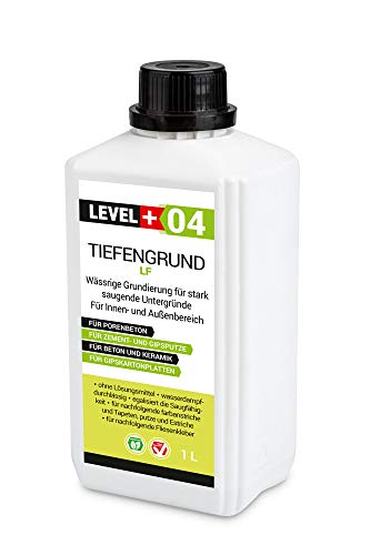 LEVEL PLUS Tiefengrund LF 1 L Grundierung Tiefgrund Universal gebrauchsfertige Primer RM04 von LEVEL PLUS