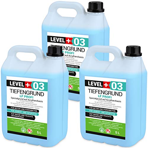15 L Tiefengrund LF Profi Grundierung Tiefgrund Tiefengrundkonzentrat Haftgrund 1:1 RM03 von LEVEL PLUS