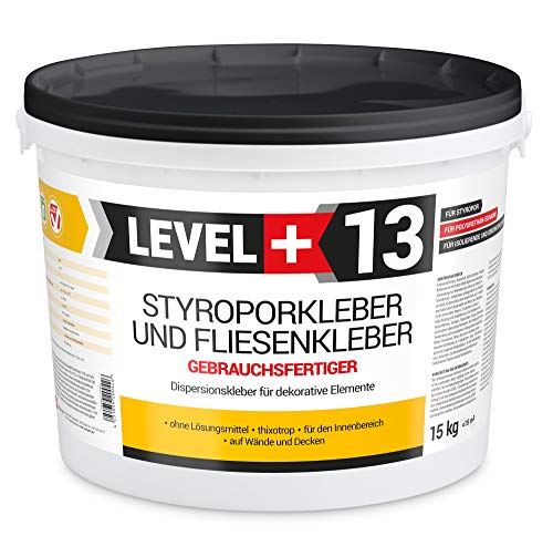 15 kg Styroporkleber Korkkleber Renoviervlies Dispersionkleber Flisenkleber Montagekleber RM13 von LEVEL PLUS