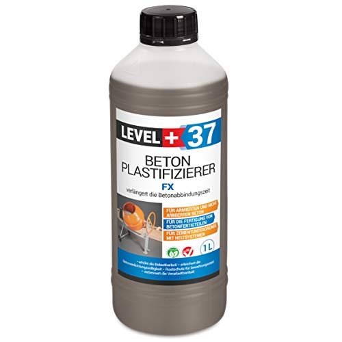 1L Plastifizierer Beton Zusatzmittel Betonverflüssiger Estrich Verzögerer RM37 von LEVEL PLUS