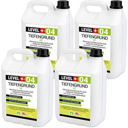 LEVEL PLUS Tiefengrund LF 20 L Grundierung Tiefgrund Universal gebrauchsfertige Primer RM04 von LEVEL PLUS