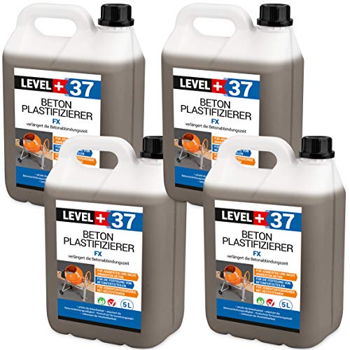 20L Plastifizierer Beton Zusatzmittel Betonverflüssiger Estrich Verzögerer RM37 von LEVEL PLUS