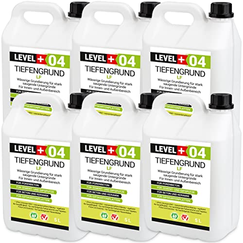LEVEL PLUS Tiefengrund LF 30 L Grundierung Tiefgrund Universal gebrauchsfertige Primer RM04 von LEVEL PLUS