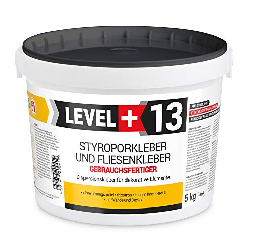 5 kg Styroporkleber Korkkleber Renoviervlies Dispersionkleber Flisenkleber Montagekleber RM13 von LEVEL PLUS