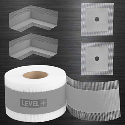 Dicht-Set Dichtband 10m Wandmanschetten Innenecken Bandset Abdichtung Frostbeständig Innen Außen Set G9 von LEVEL PLUS