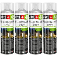 LEVEL+ Reflexionfarbe Spray Reflective Spray Paint 500ml L+48 - 4St. LEVEL+ Reflexionfarbe Spray Reflective Spray Paint 500ml L+48 - 4St. von LEVEL +