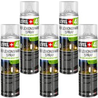 LEVEL+ Reflexionfarbe Spray Reflective Spray Paint 500ml L+48 - 5St. LEVEL+ Reflexionfarbe Spray Reflective Spray Paint 500ml L+48 - 5St. von LEVEL +