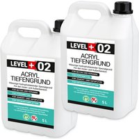 Level+ - level+ Acryl Tiefengrund Grundierung Zement Gipsputz L+02 - 10L von LEVEL +