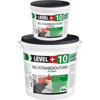 Level+ - level+ Balkonabdichtung Dichtschlämme 2K Terrasse L+10 - 24KG von LEVEL +